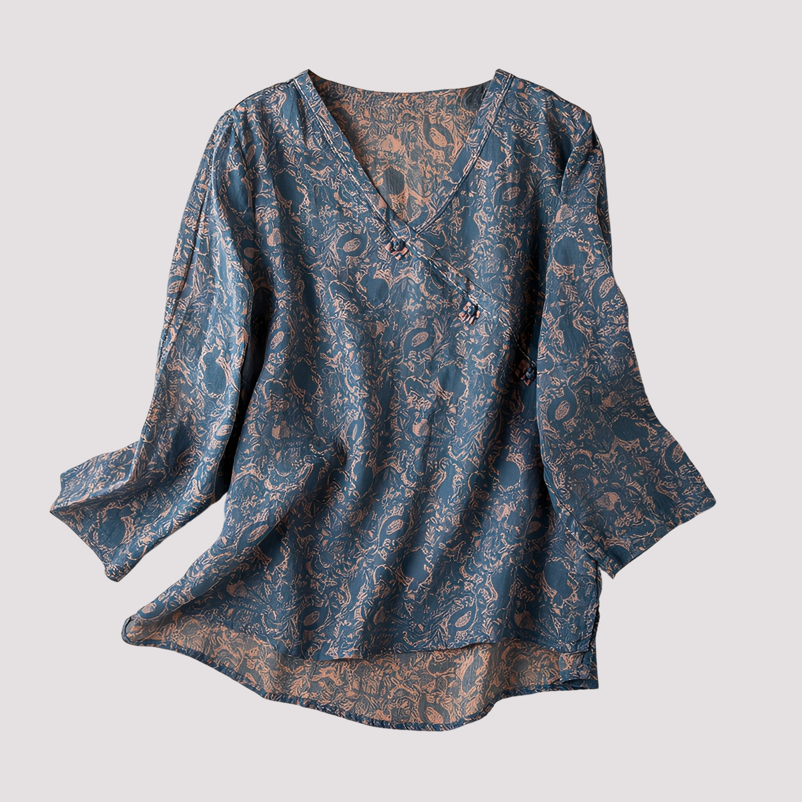 Monica - Blouse élégante à motif floral pour femmes