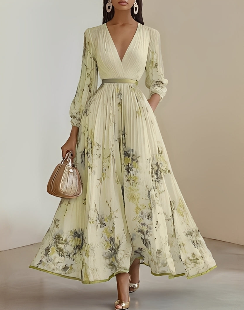 Jane - Robe élégante avec motif floral pour femmes