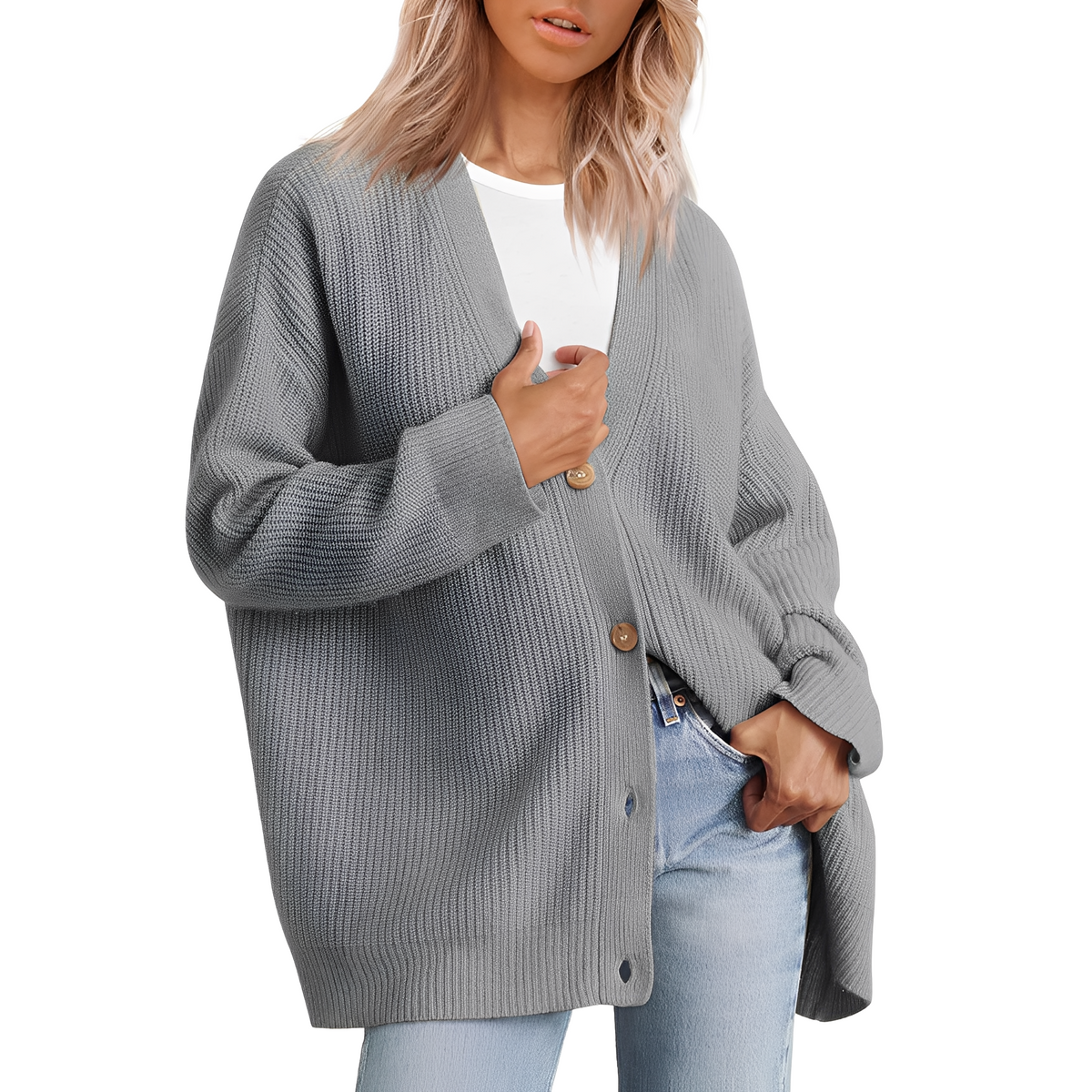Christal - Pull chaud à coupe décontractée