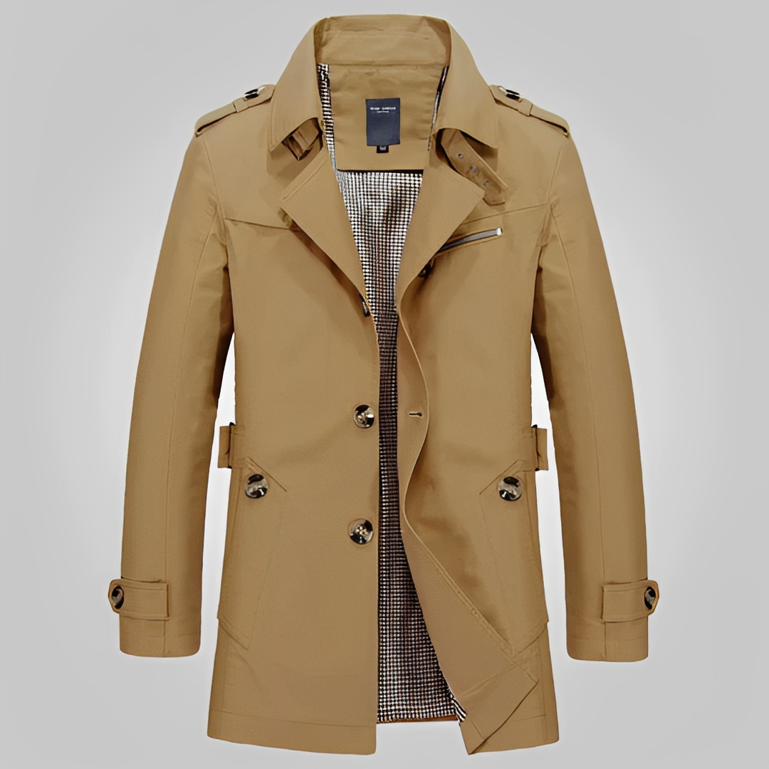 Hanzo - Manteau long d'hiver chaud pour homme