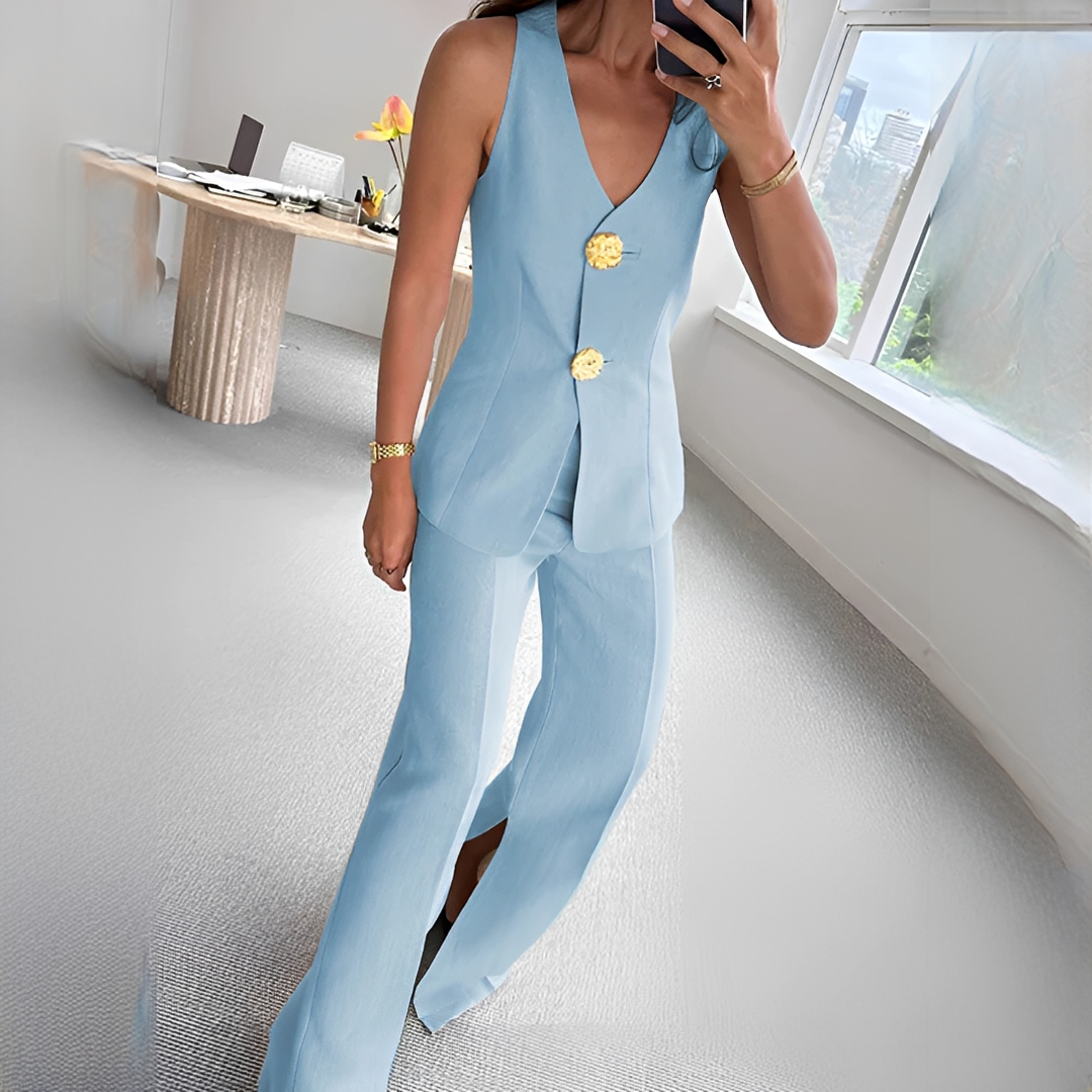 Verna - Ensemble décontracté avec haut sans manches et pantalon