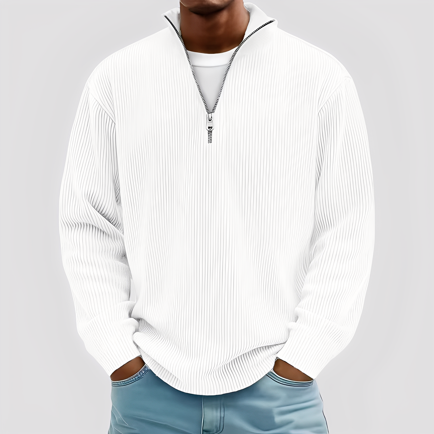 Henry - Moderner und bequemer Herrenpullover, warm