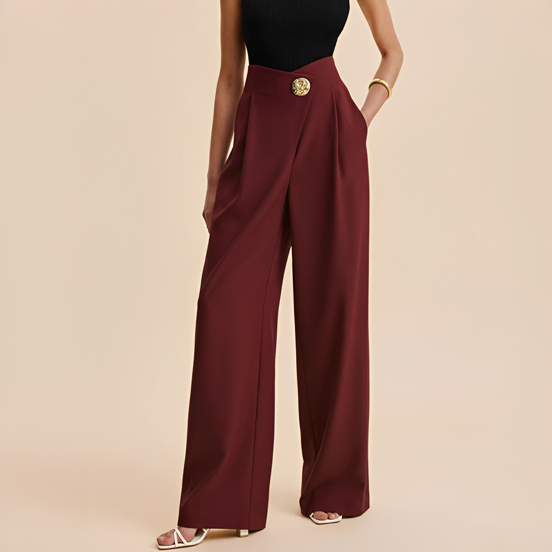 Joyce - Pantalon ample à taille haute