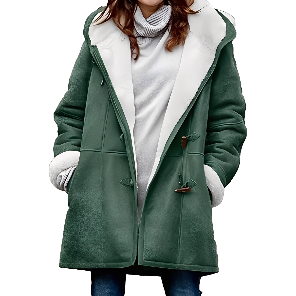 Madilyn - Manteau décontracté et chaud avec capuche