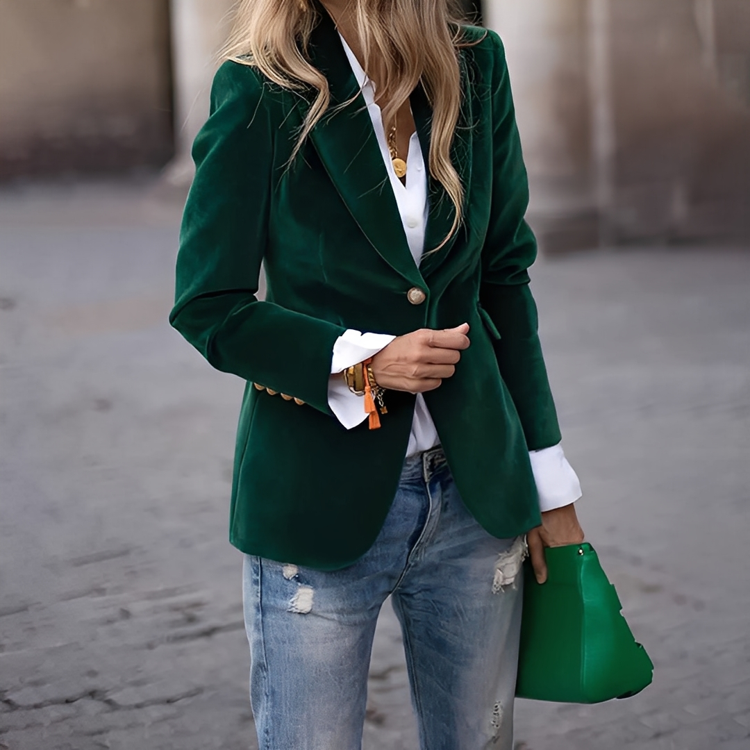 Lyliane - Casual classic jacket with buttons for women