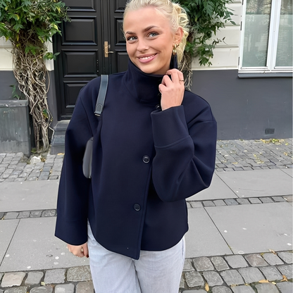 Barby - Eleganter Mantel mit Stehkragen für Damen