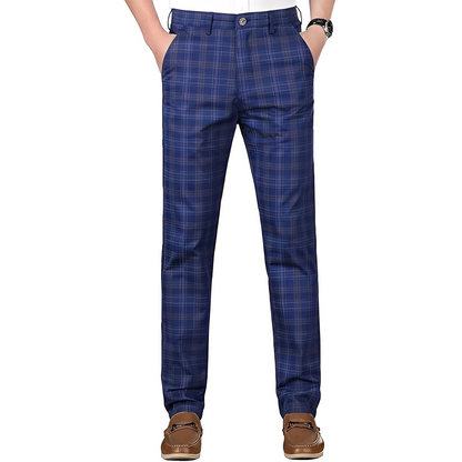 Hayavert - Pantalon homme à carreaux tendance