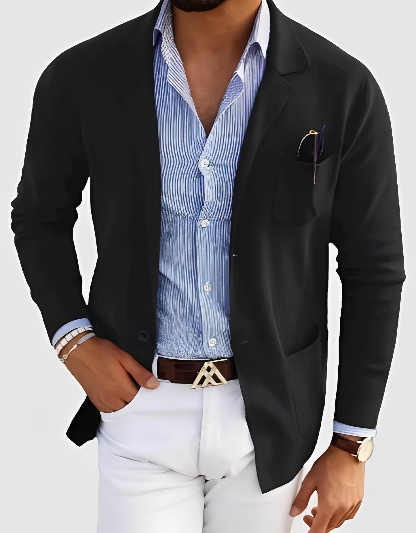 Giffard - Veste chic en laine à double boutonnage pour hommes