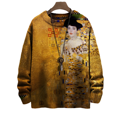 Eugene - Gestreifter Wollpullover für Herren in Mode