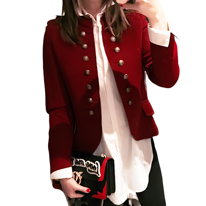 Rhoda - Veste élégante à col montant pour femmes