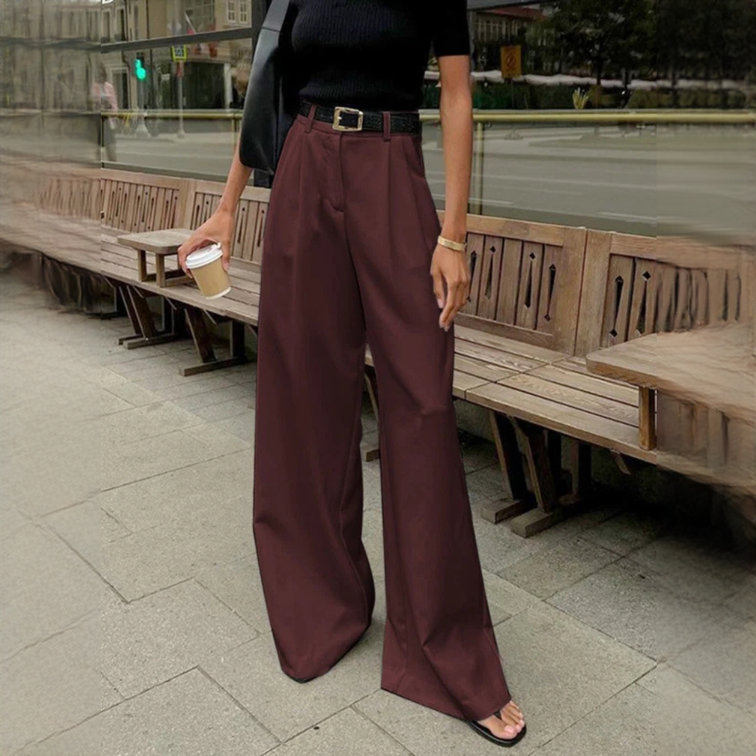 Marlene - Pantalon élégant à jambes larges