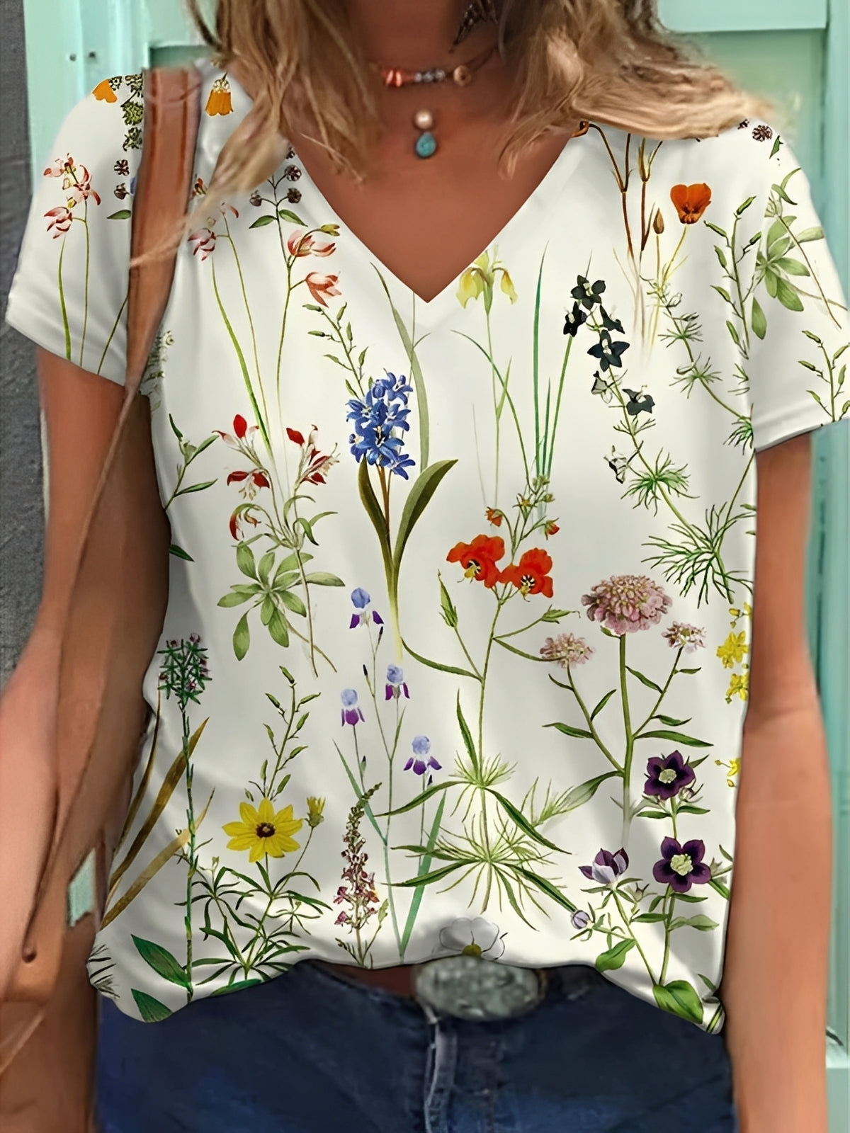 Niki - Haut élégant à motif floral pour femmes
