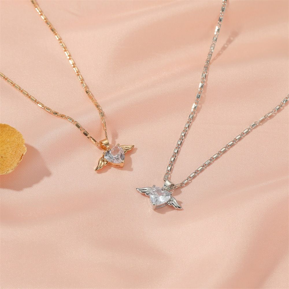 Collier Ailes d'Amour - Chaîne Cœurs et Ailes