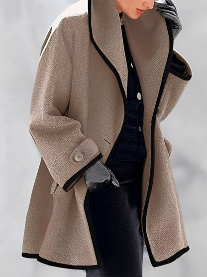 Whitney - Long manteau classique en laine pour femmes