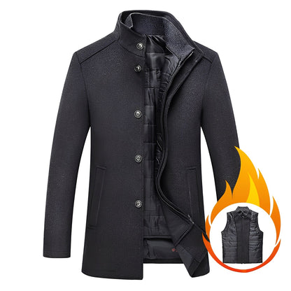 Axton - Veste homme moderne en laine avec gilet