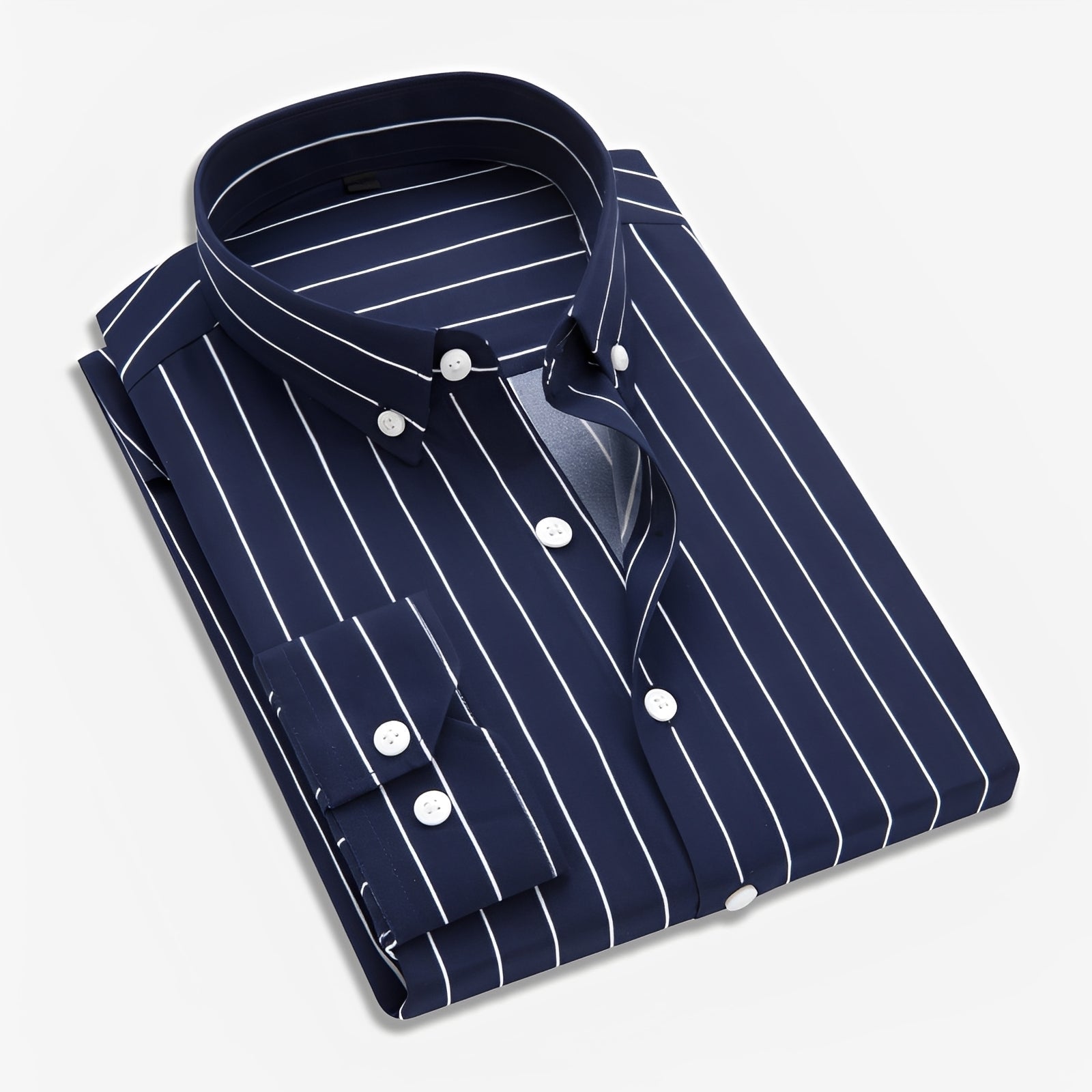 Edward - Chemise rayée à manches longues