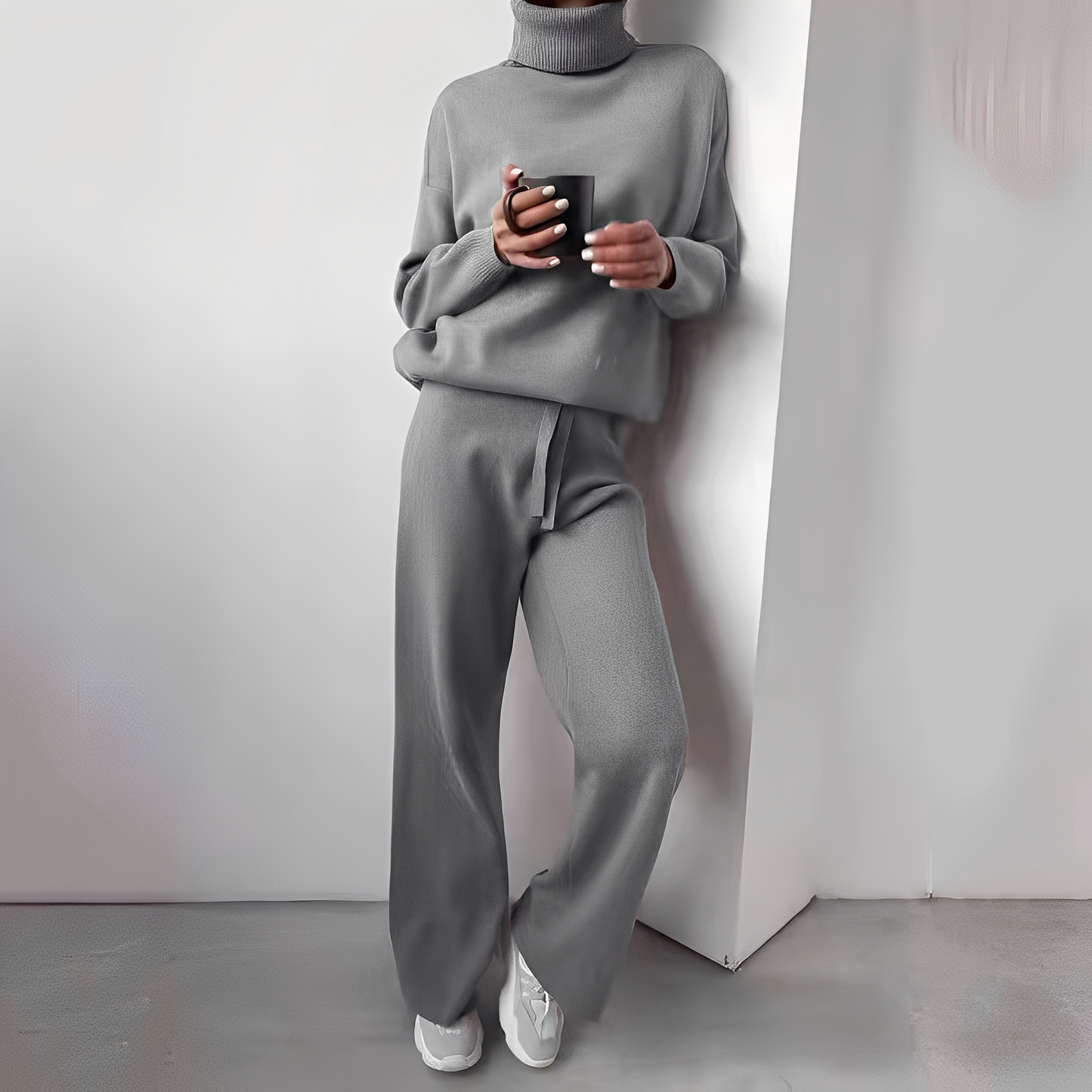 Kimberlee - Ensemble simple à col roulé pour femmes