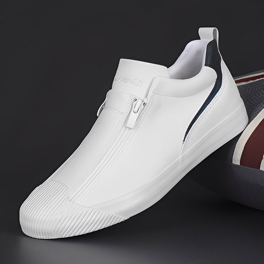 Jerred - Chaussures modernes pour hommes en cuir avec fermeture éclair