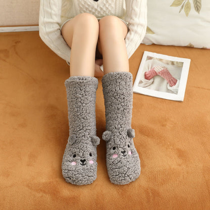 Bethany - Design chic avec chaussettes en velours pour femmes