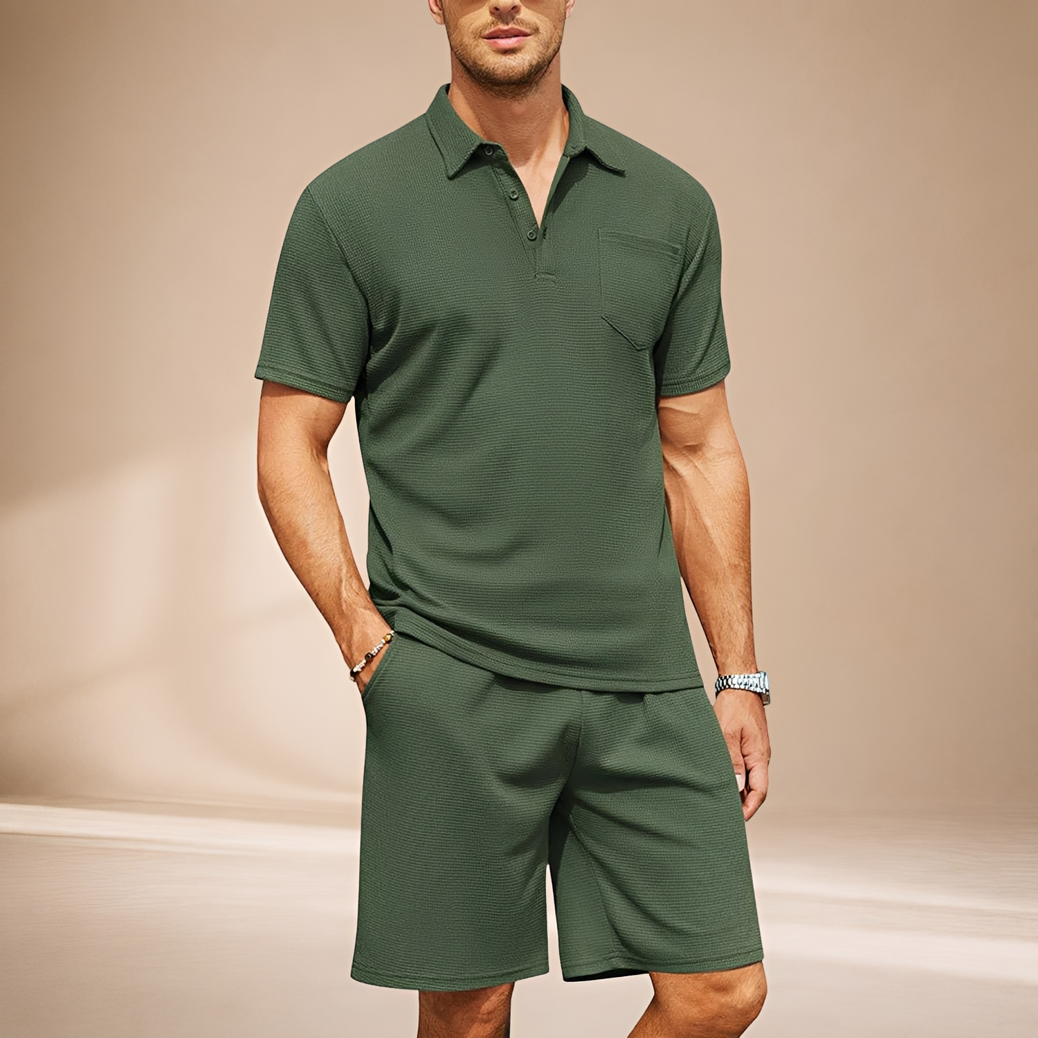 Barry - Ensemble Polo Texturé Ajusté