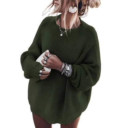 Gisselle - Oversized sweater in thick knit for women
