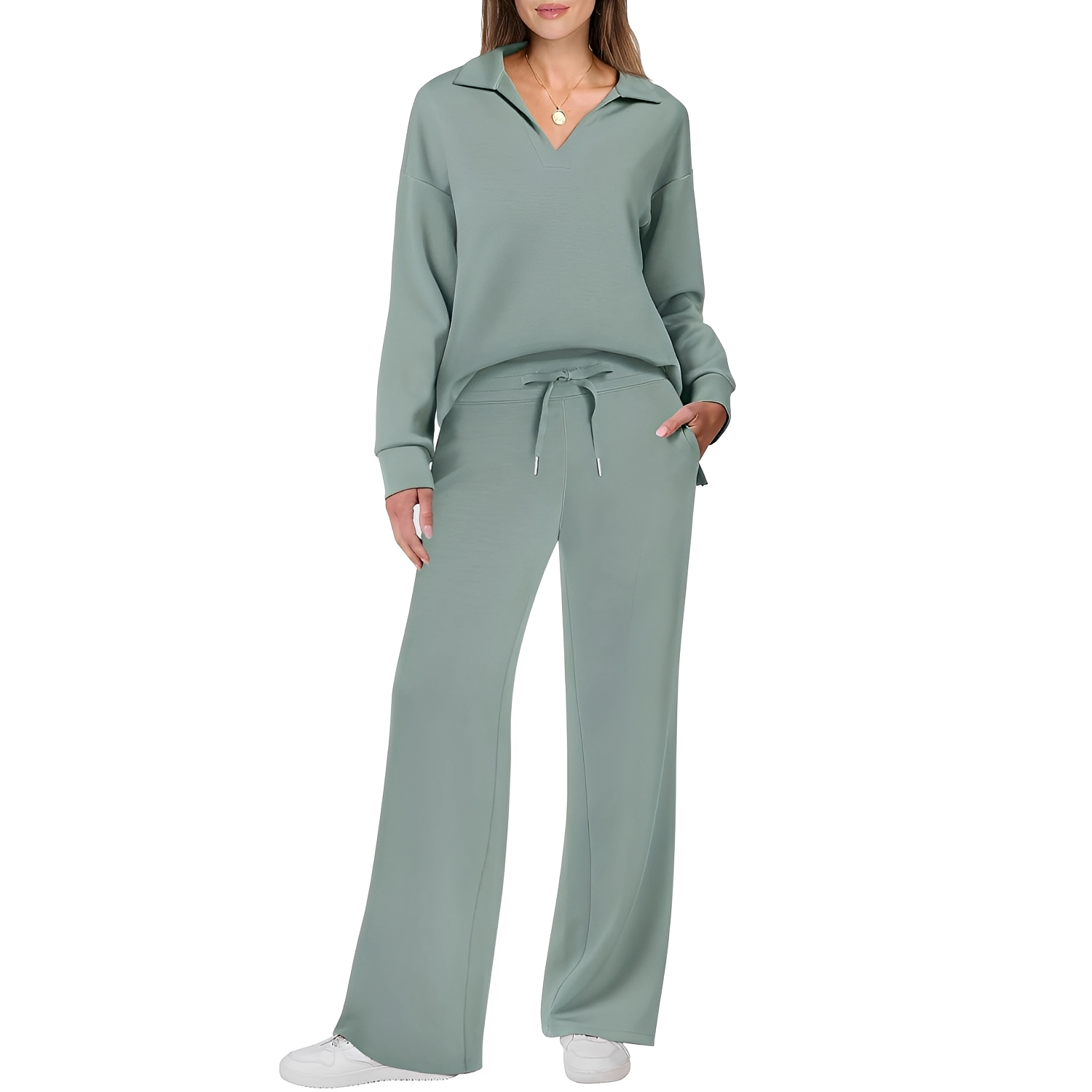 Justina - Ensemble décontracté pull et pantalon pour femmes