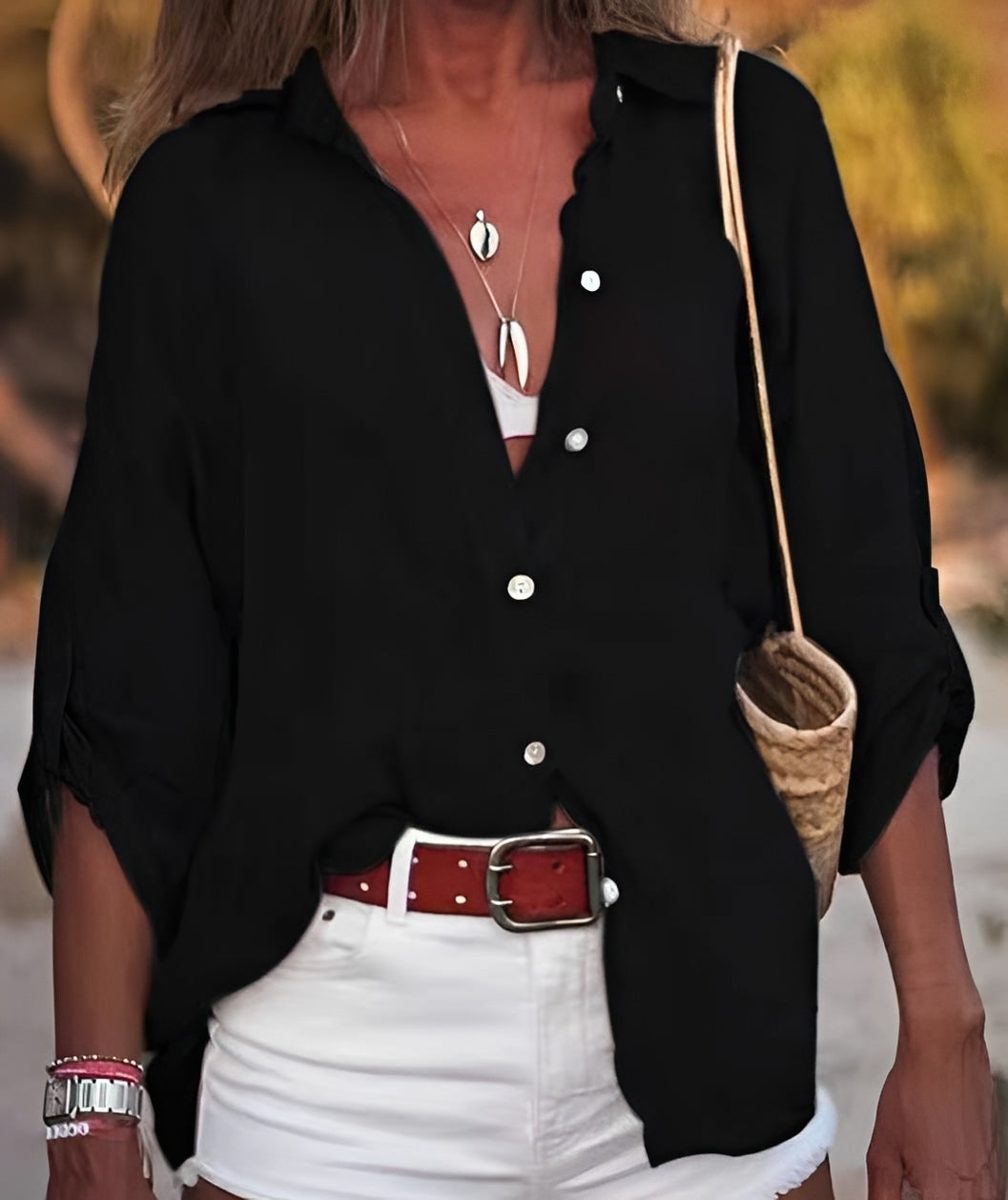 Joyce - Blouse décontractée et ample pour femmes