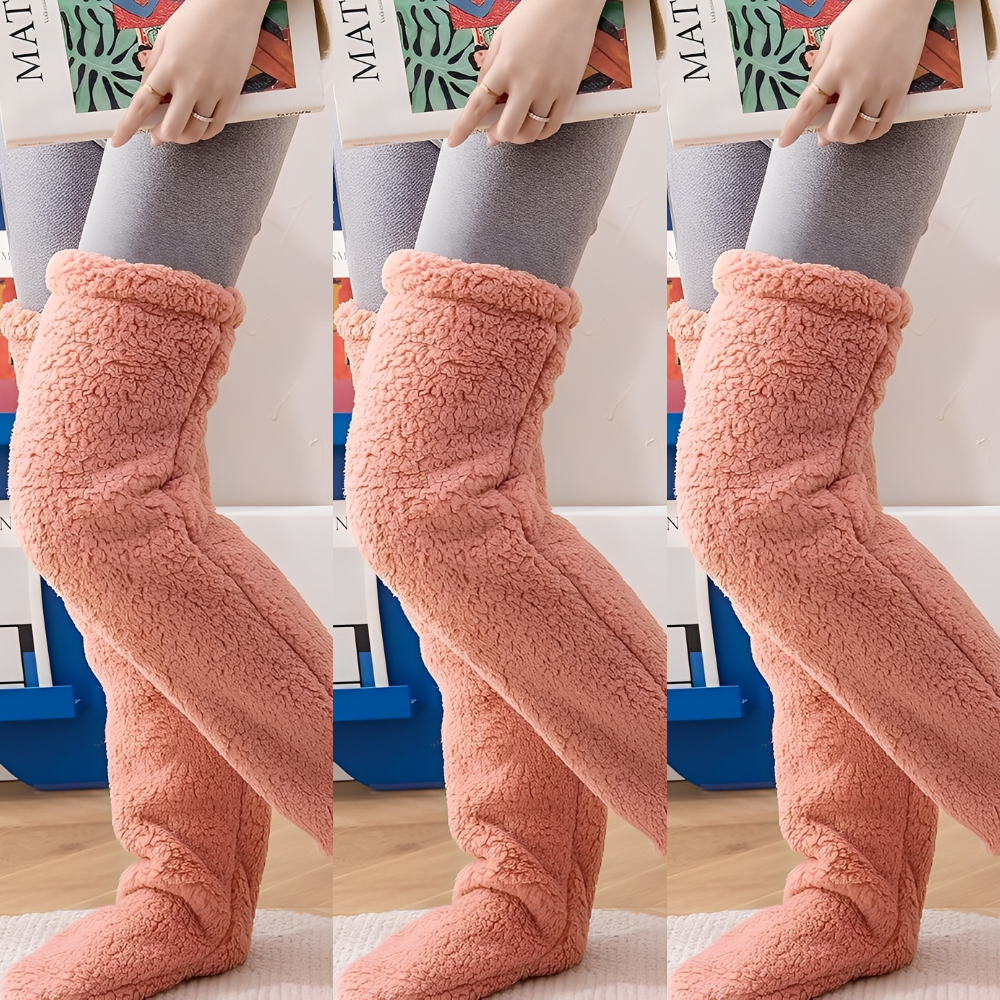 Camellia - Chaussettes longues et chaudes pour l'hiver pour femmes