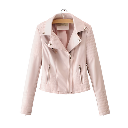 Cherie - Blouson en cuir mince et chic pour femmes