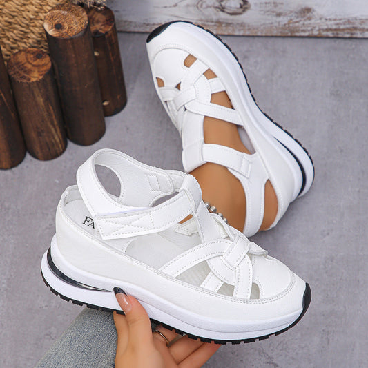Isobelle - Casual Roman sandals with wedge heel for women