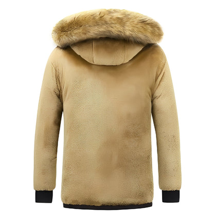 Crispian - Parka très chaude avec capuche amovible pour hommes