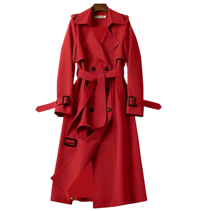 Patricia - Manteau trench chic avec boutonnage pour dames