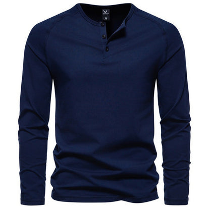 Malcom - Chemise homme à manches longues, simple et décontractée