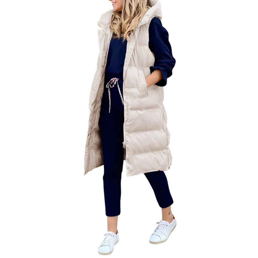 Amilia - Manteau sans manches chaud et chic