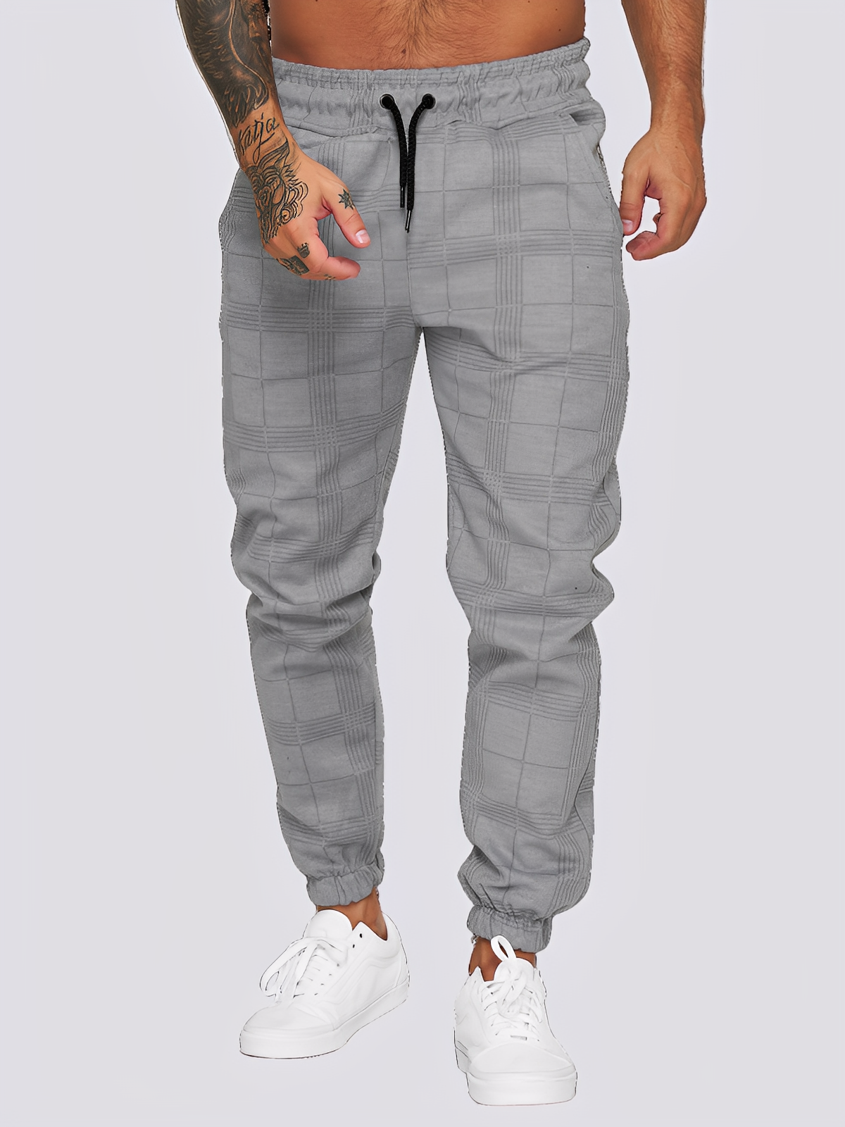 Jaeden - Pantalon élégant à carreaux pour hommes