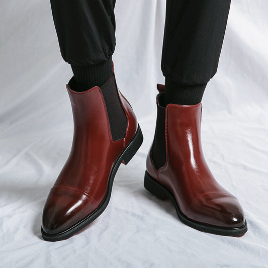 Kennith - Bottes Chelsea en cuir pour hommes, chic et décontractées