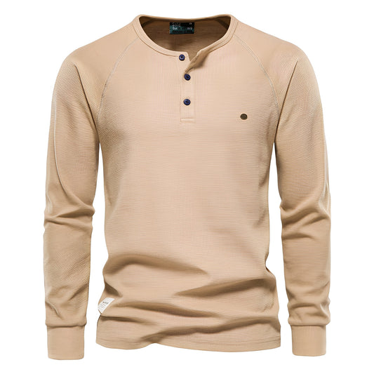 Joachim - Long-sleeved shirt in textured fabric for men
