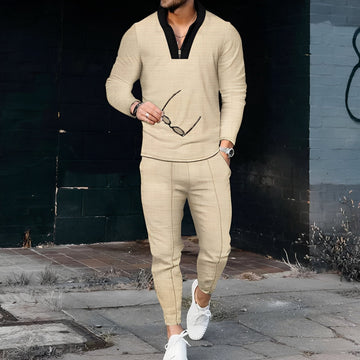 Andrew - Ensemble de sport élégant avec motif gaufré pour hommes
