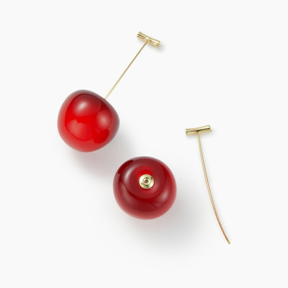 Boucles d'oreilles Red Cherry - Boucle d'oreille légère en cerise