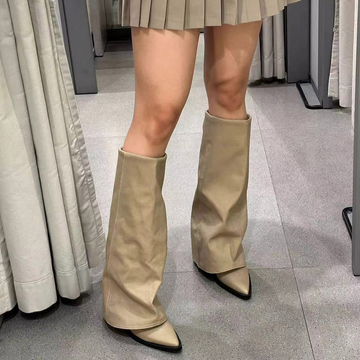 Wynne - bottines pour femmes à coupe large avec talon massif