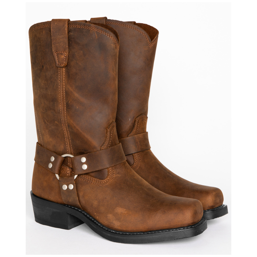 Crofton - Bottes en cuir décontractées pour hommes style cowboy