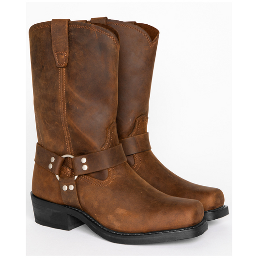 Crofton - Bottes en cuir décontractées pour hommes style cowboy