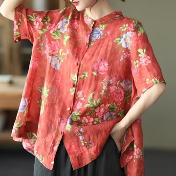 Alana - Blouse élégante à manches mi-longues pour femmes
