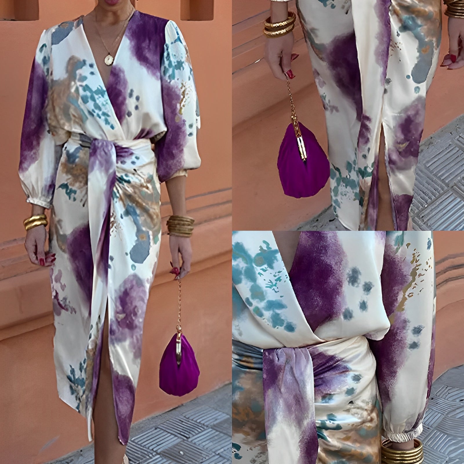 Jazmyn - Robe élégante avec décolleté en V