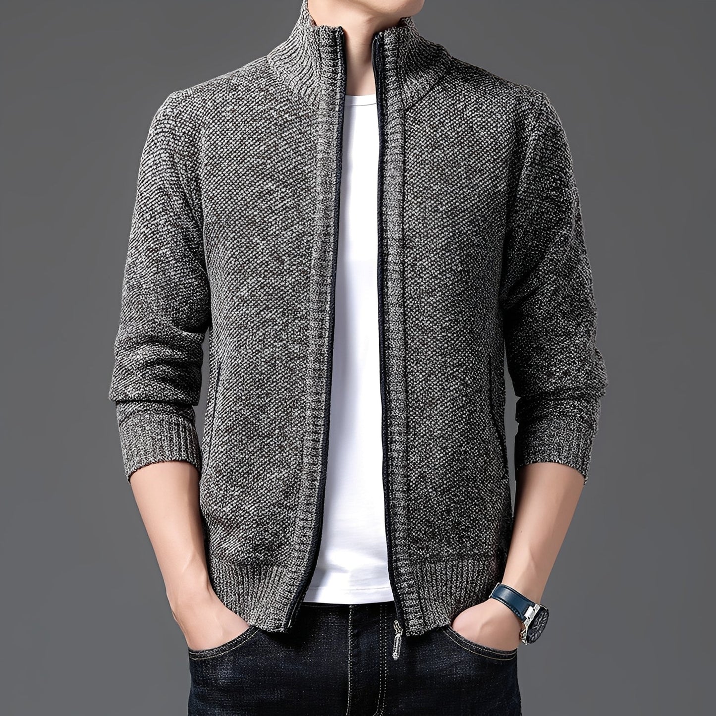 Justin - Moderner Strickjacke für Herren