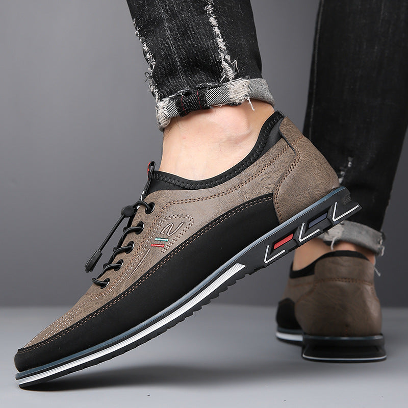 Aaron - Chaussures pour hommes en cuir antidérapant