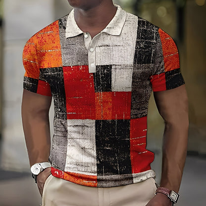Reginald - Polo homme multicolore chic