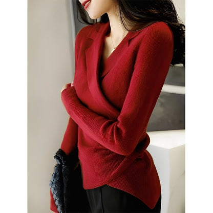 Yara - Elegant long-sleeved sweater for women