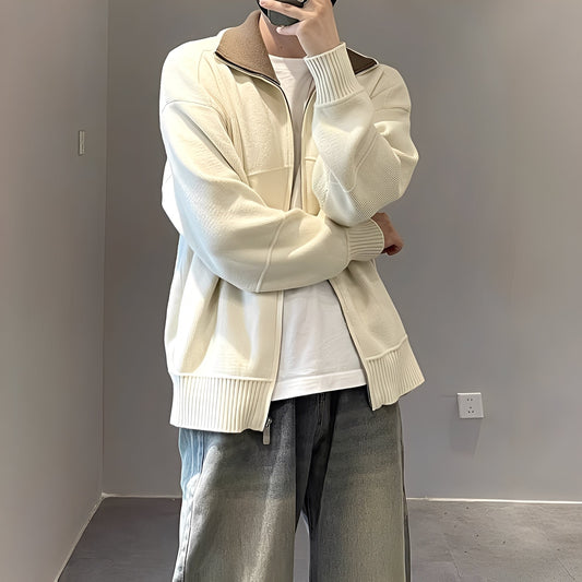 Henry - Stylish cardigan, casual knit for men