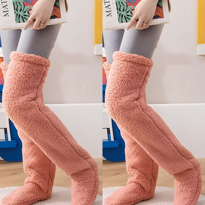 Camellia - Chaussettes longues et chaudes pour l'hiver pour femmes